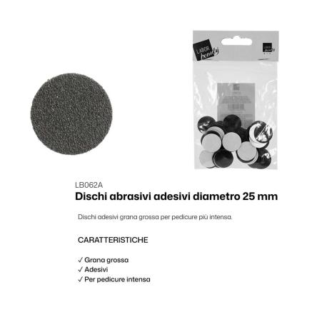 Labor dischi abrasivi adesivi grana grossa diametro 25mm conf. 50 pz