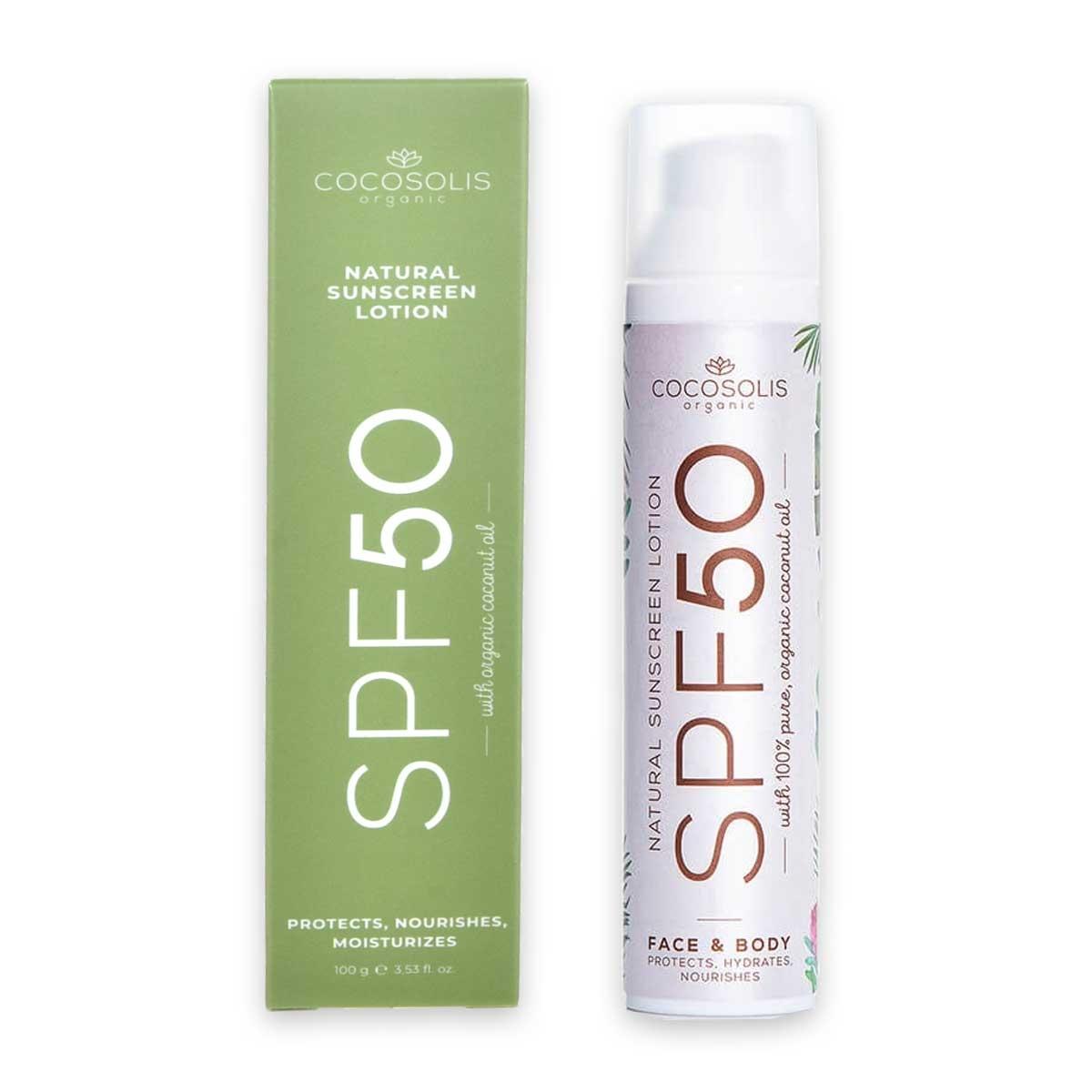 COCOSOLIS Natural Sunscreen Lotion SPF 50 100 G