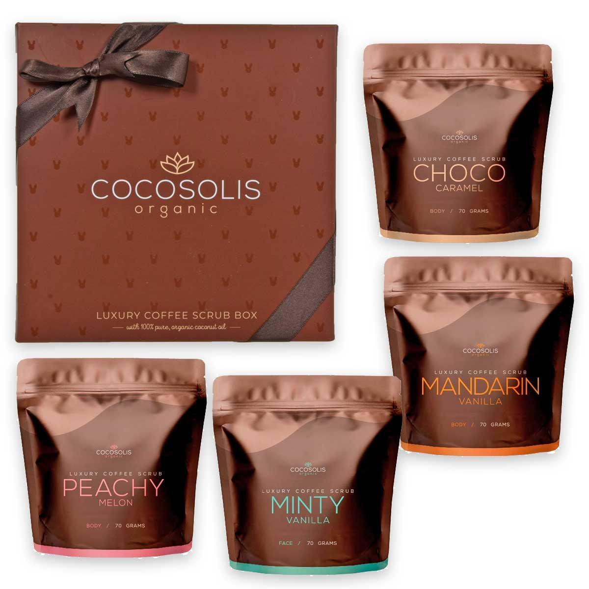 COCOSOLIS Luxury Coffee Scrub BOX 4 X 70 GR