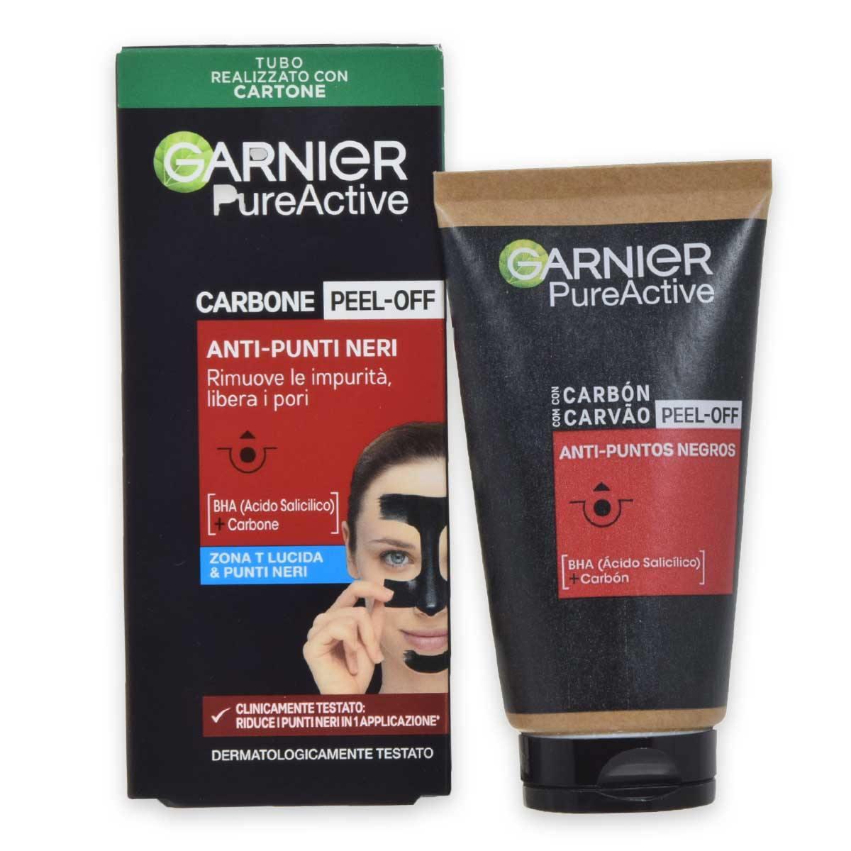 Garnier peel-off pure active carbone anti punti neri 50 ml
