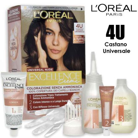 L'oreal excellence nude 4u castano universale