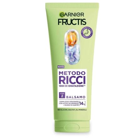 Garnier metodo ricci balsamo idratante, acido ialuronico e burro di karite' 200 ml