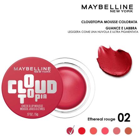 Maybelline cloudtopia blush per guance e labbra 02