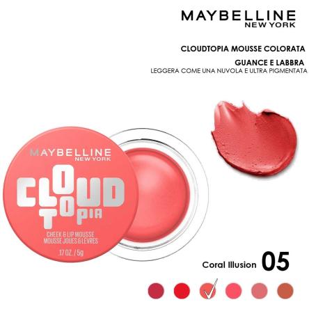 Maybelline cloudtopia blush per guance e labbra 05