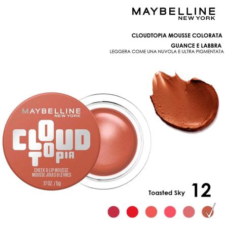 Maybelline cloudtopia blush per guance e labbra 12