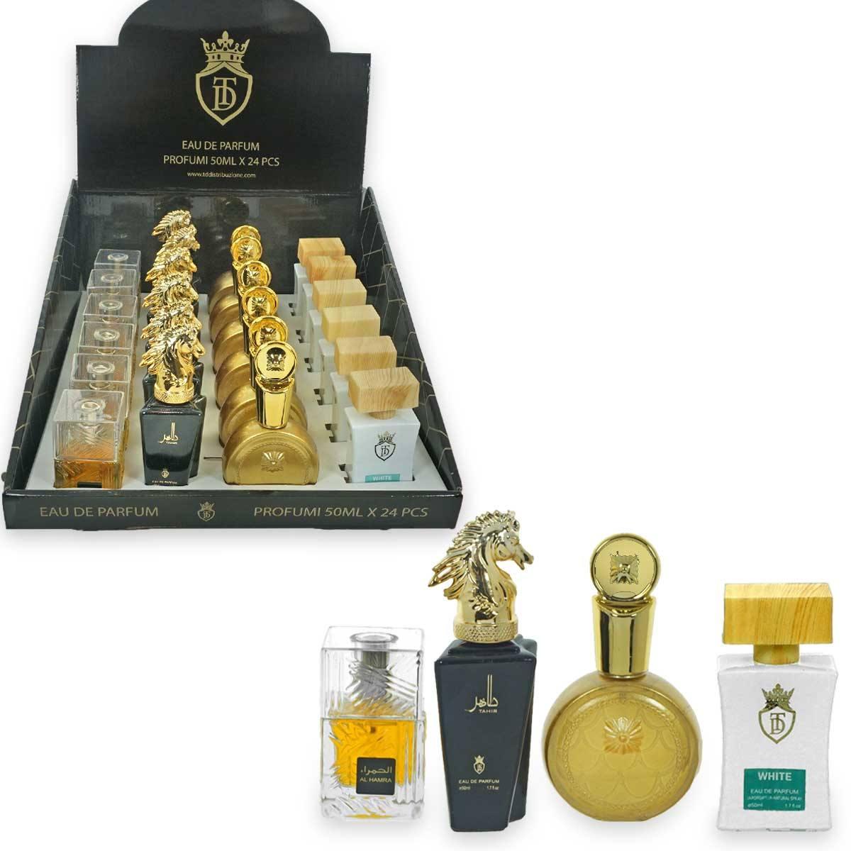 Expo perfume 50 ml arabic composto da 20 pz + 4 tester omaggio