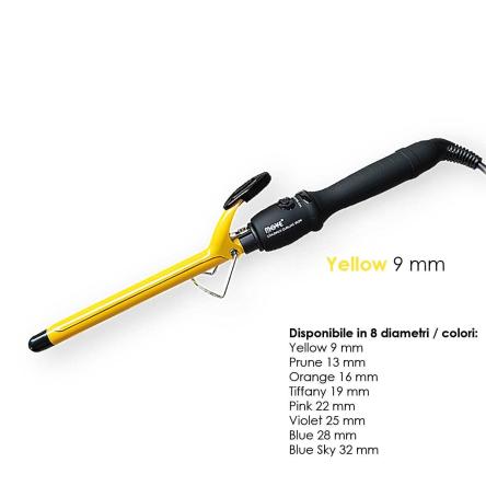 Move colored curling iron 9 mm giallo