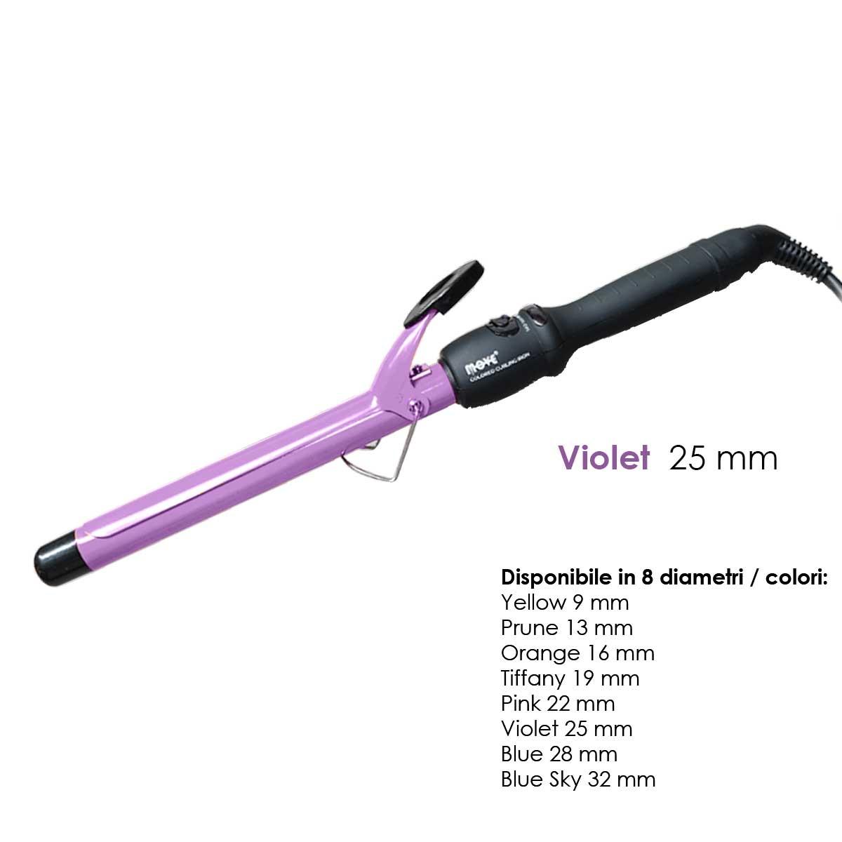 Move colored curling iron 25 mm viola