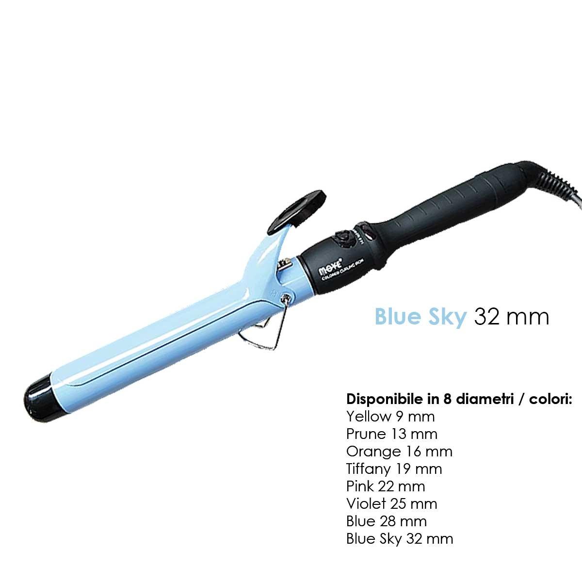 Move colored curling iron 32 mm celeste