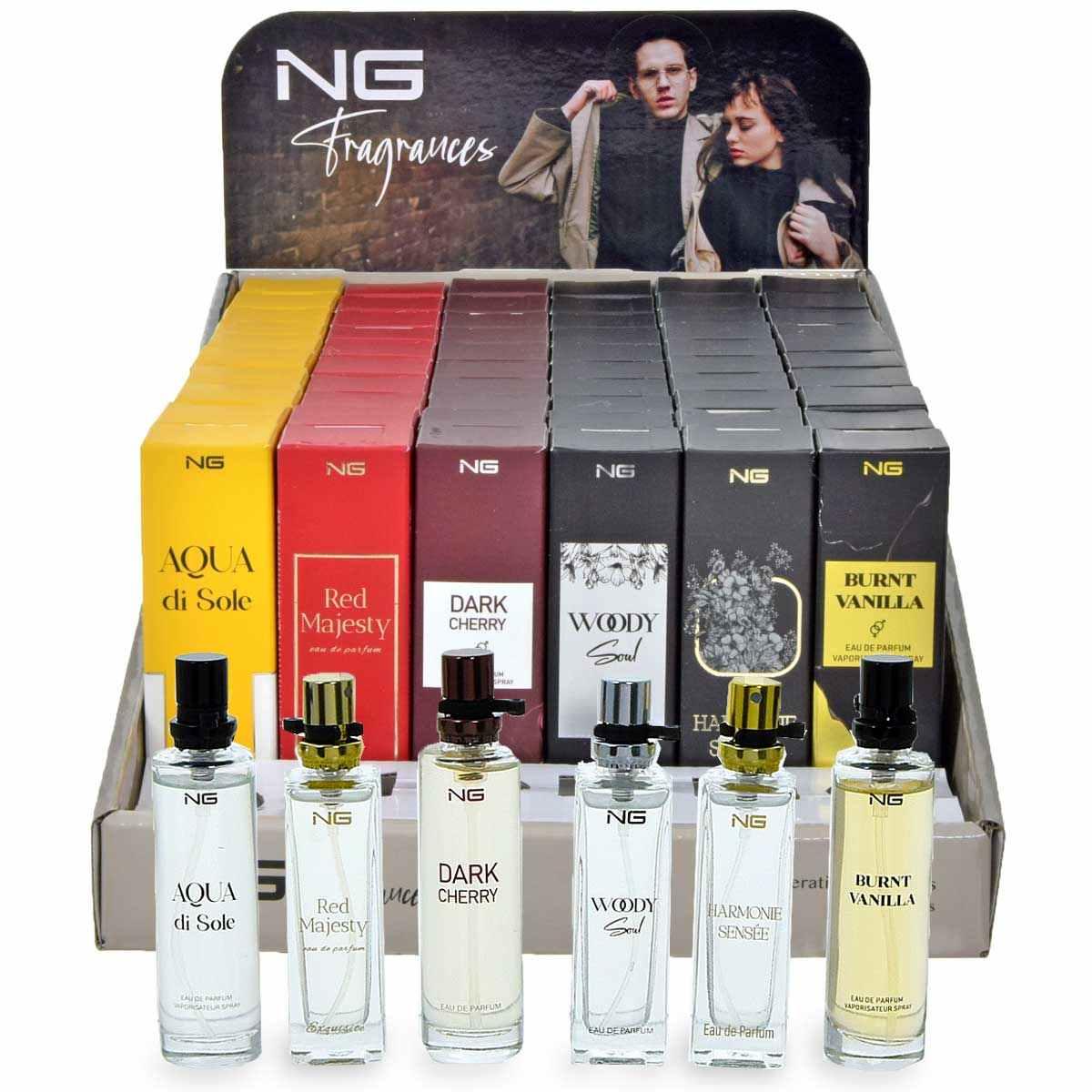 Display ng edp 15ml unisex 6 ref - totale 60 pz + 6 tester