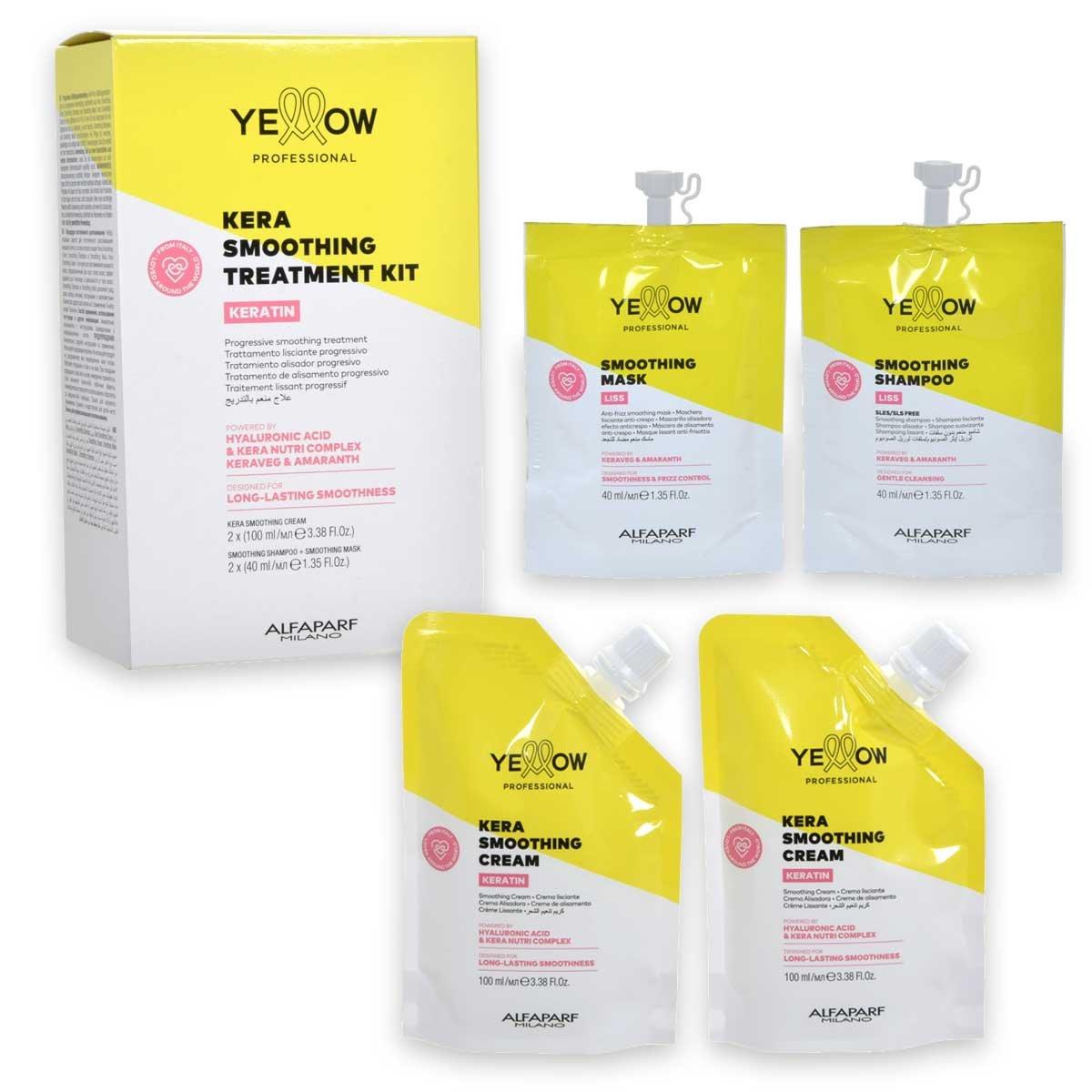 Alfaparf yellow keratin smoothing treatment kit