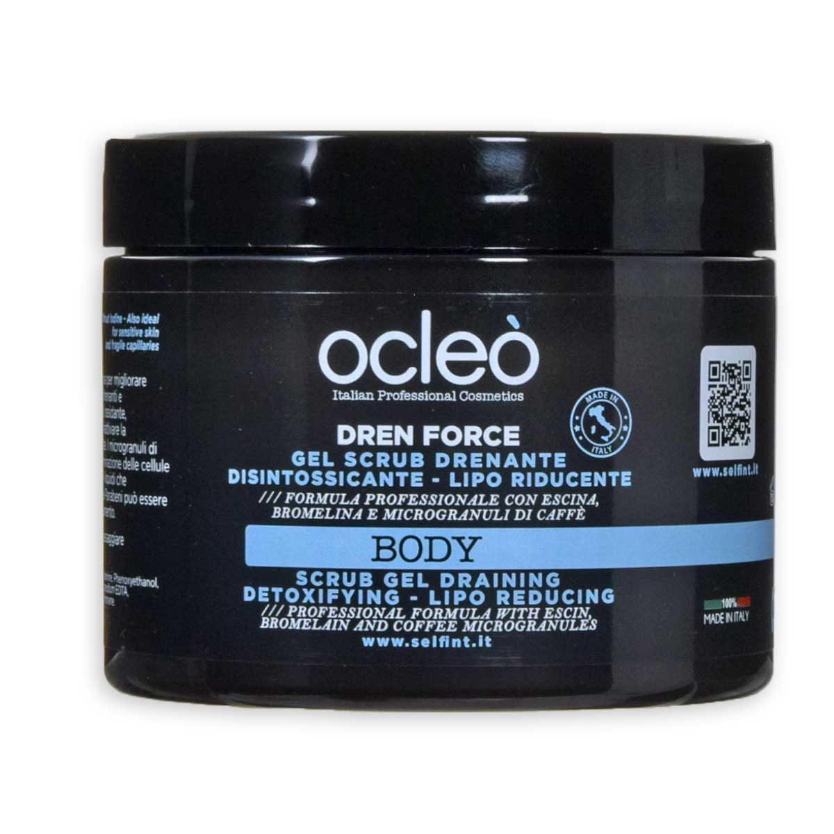 Ocleo  gel scrub drenante - disintossicante - lipo riducente ml 500