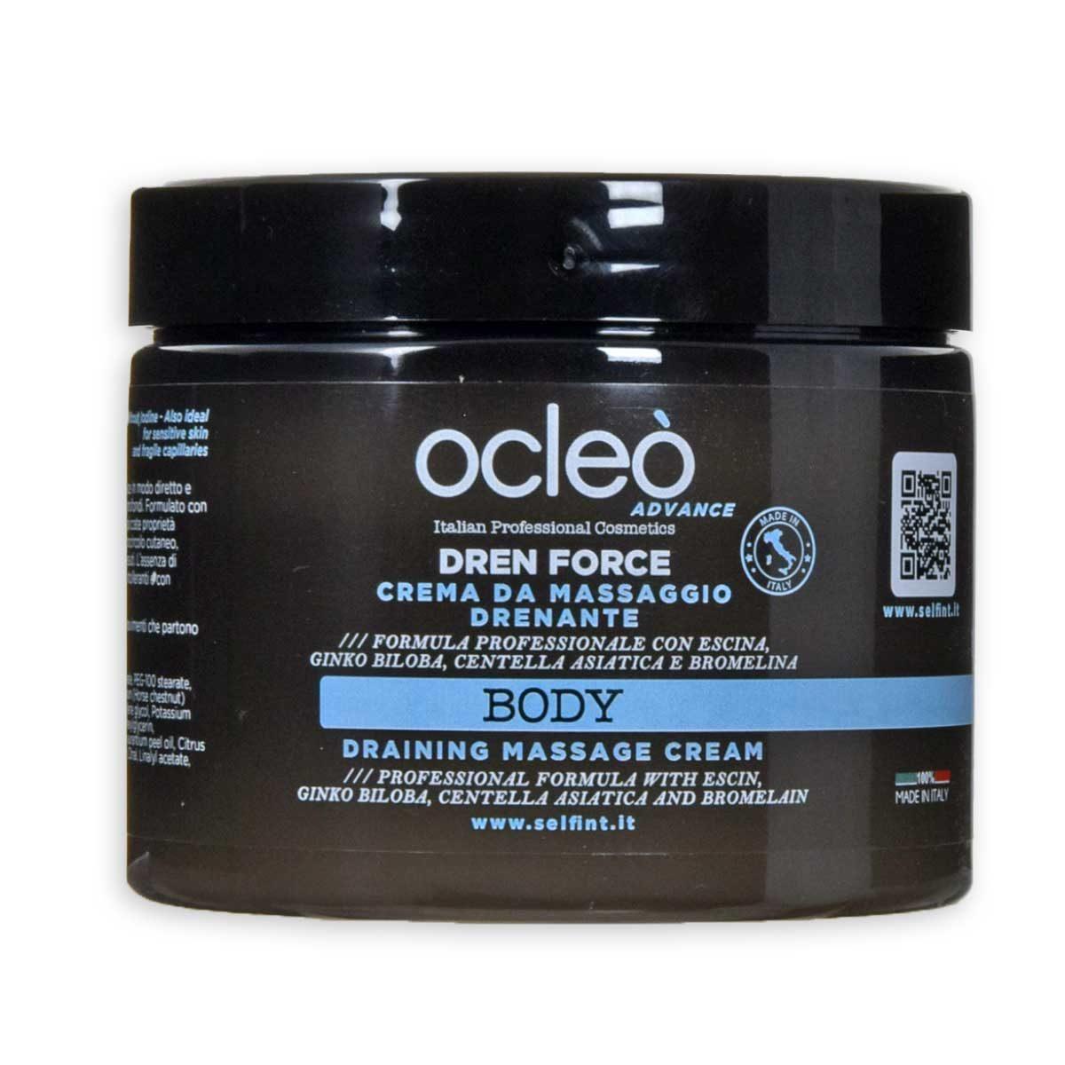 Ocleo  crema drenante - lipo riducente  ml 500