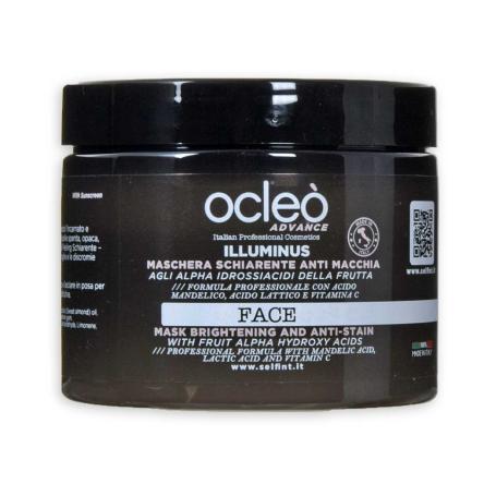 Ocleo  maschera schiarente anti macchia agli alpha idrossiacidi della frutta ml 500
