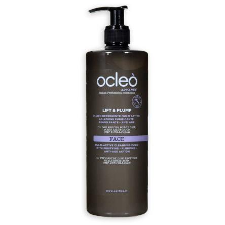 Ocleo  fluido detergente multi attivo ad azione purificante - rimpolpante - anti age ml 500