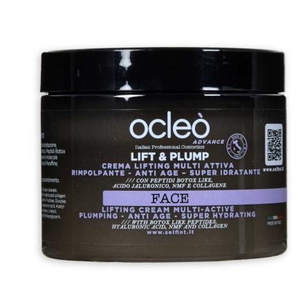 Ocleo  crema lifting multi attiva rimpolpante - anti age - super idratante ml 500