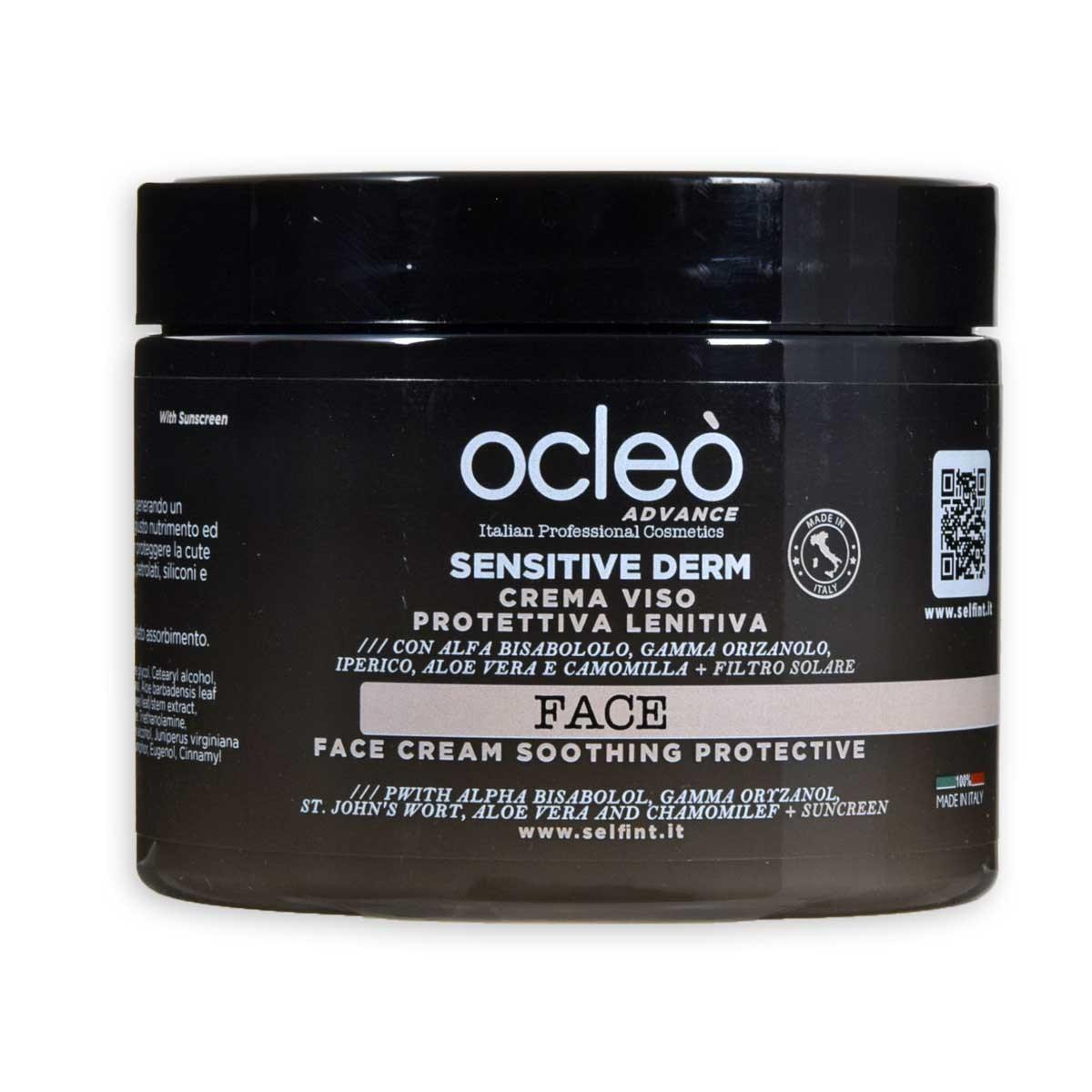 Ocleo  crema viso protettiva lenitiva con filtro solare  ml 500