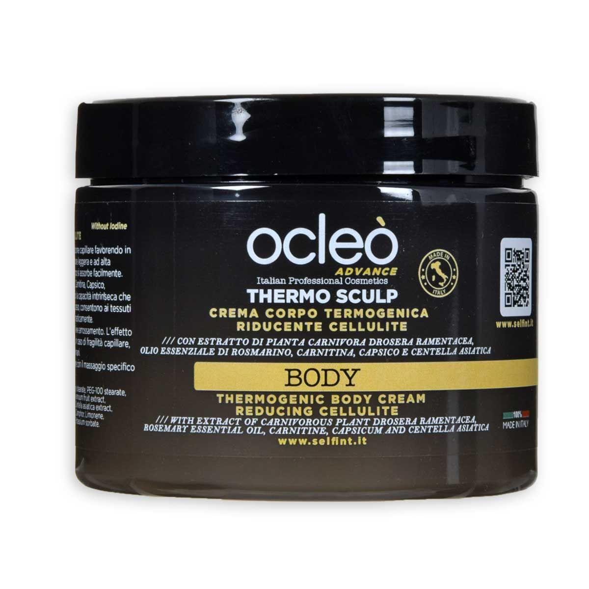 Ocleo  crema corpo termogenica riducente cellulite ml 500