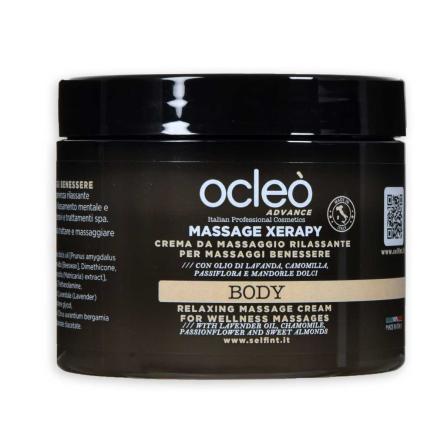 Ocleo  crema da massaggio rilassante per massaggi benessere ml 500