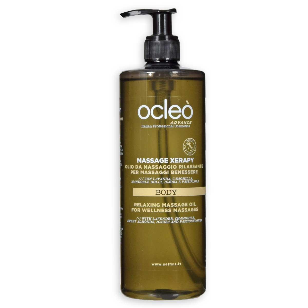 Ocleo  olio massaggio rilassante per massaggi benessere 500 ml