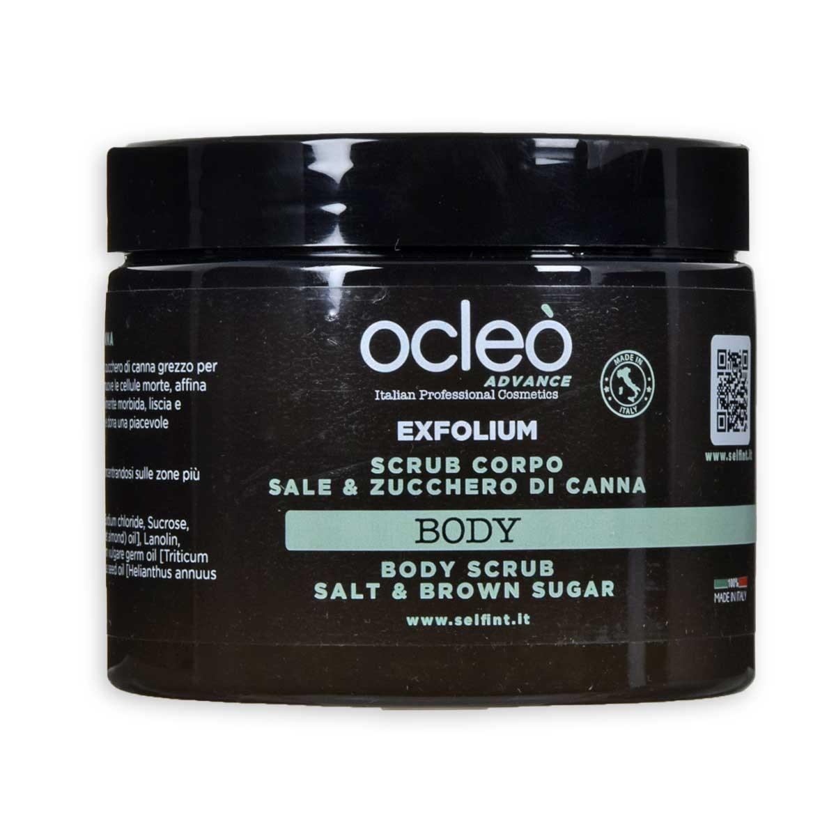 Ocleo  scrub corpo sale & zucchero di canna 500 ml