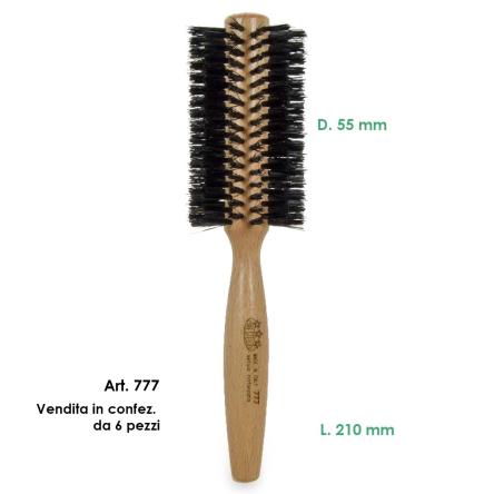 Tre stelle spazzola legno made in italy