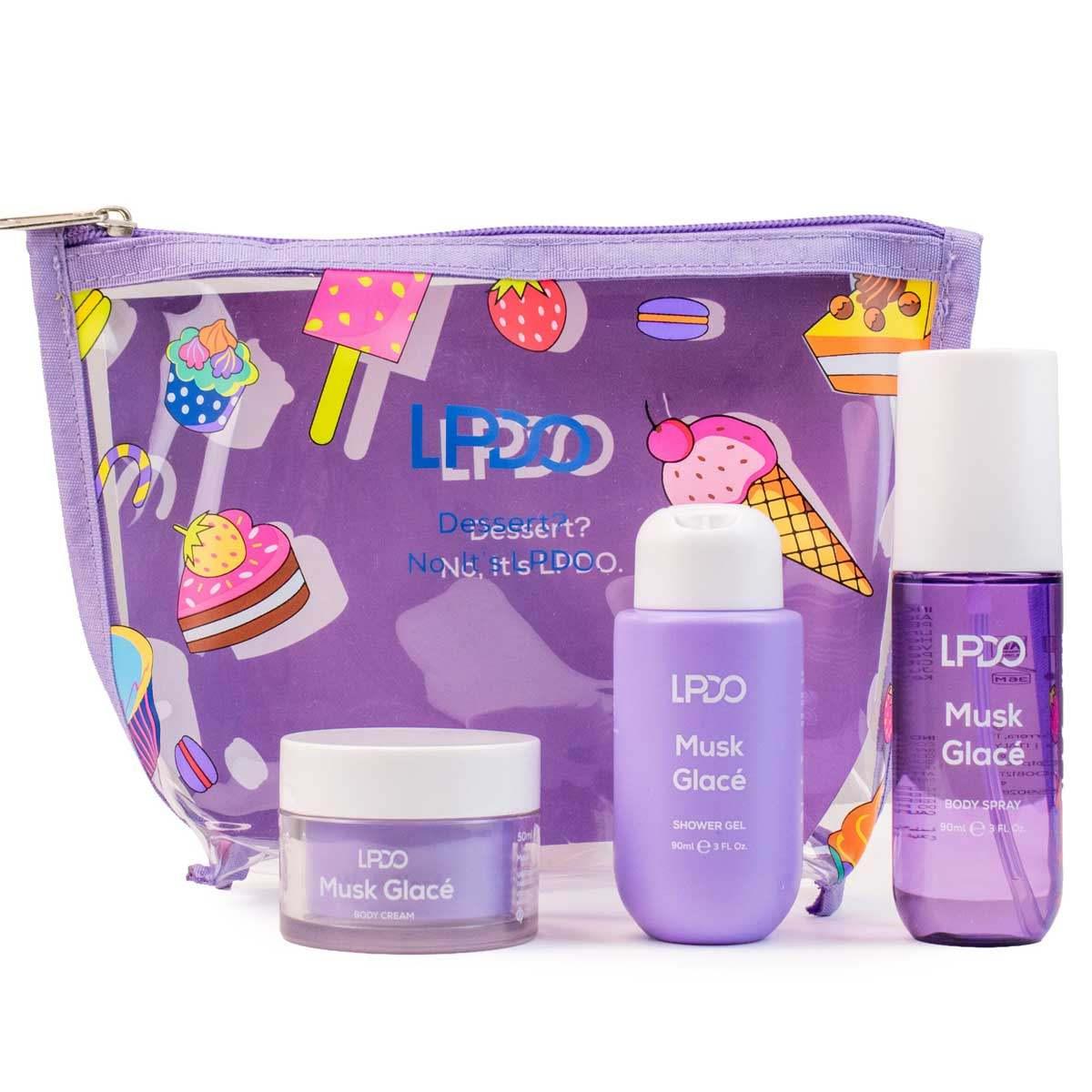 Lpdo summer kit body spray 90 ml + body wash 90 ml + body cream 50 ml musk glacÈ