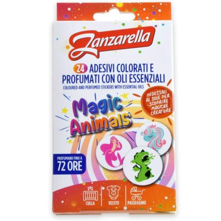 Zanzarella sticker magic animals - 24 pz.
