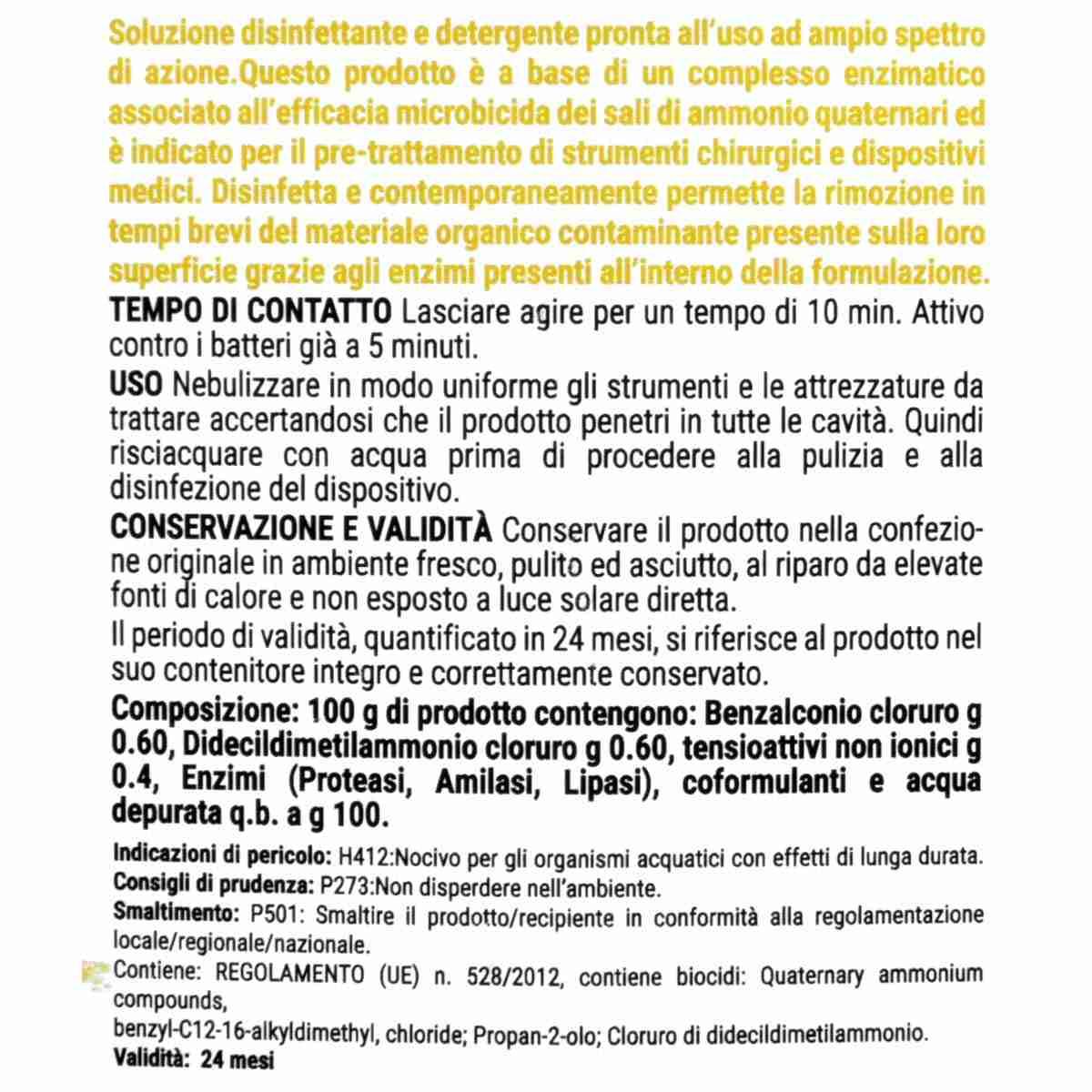 Bactizyme spray 750 ml schiuma disinfettante