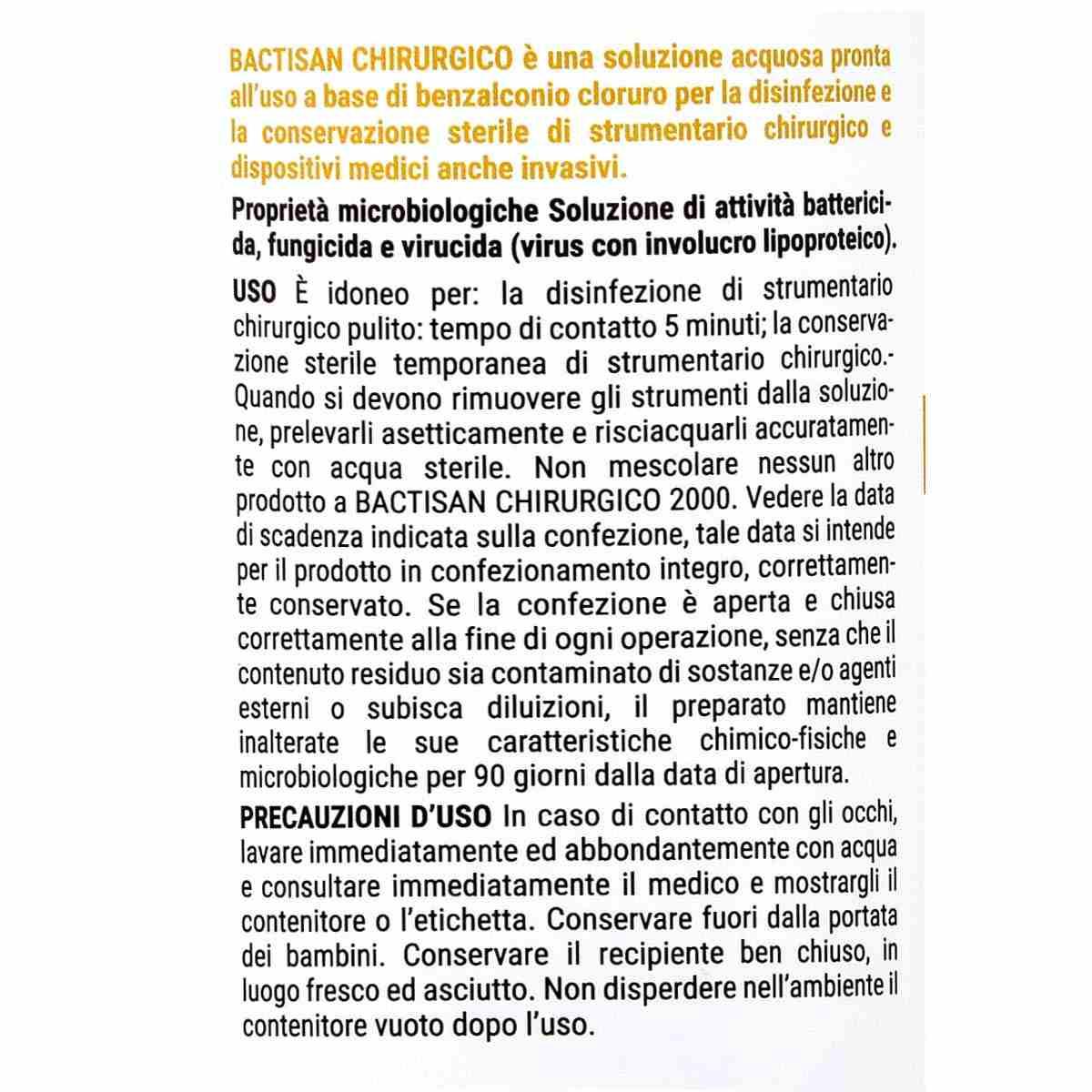 Bactisan chirurgico disinfettante pronto all'uso 1000 ml