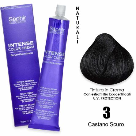 Saphir  intense color cream - 3n castano scuro