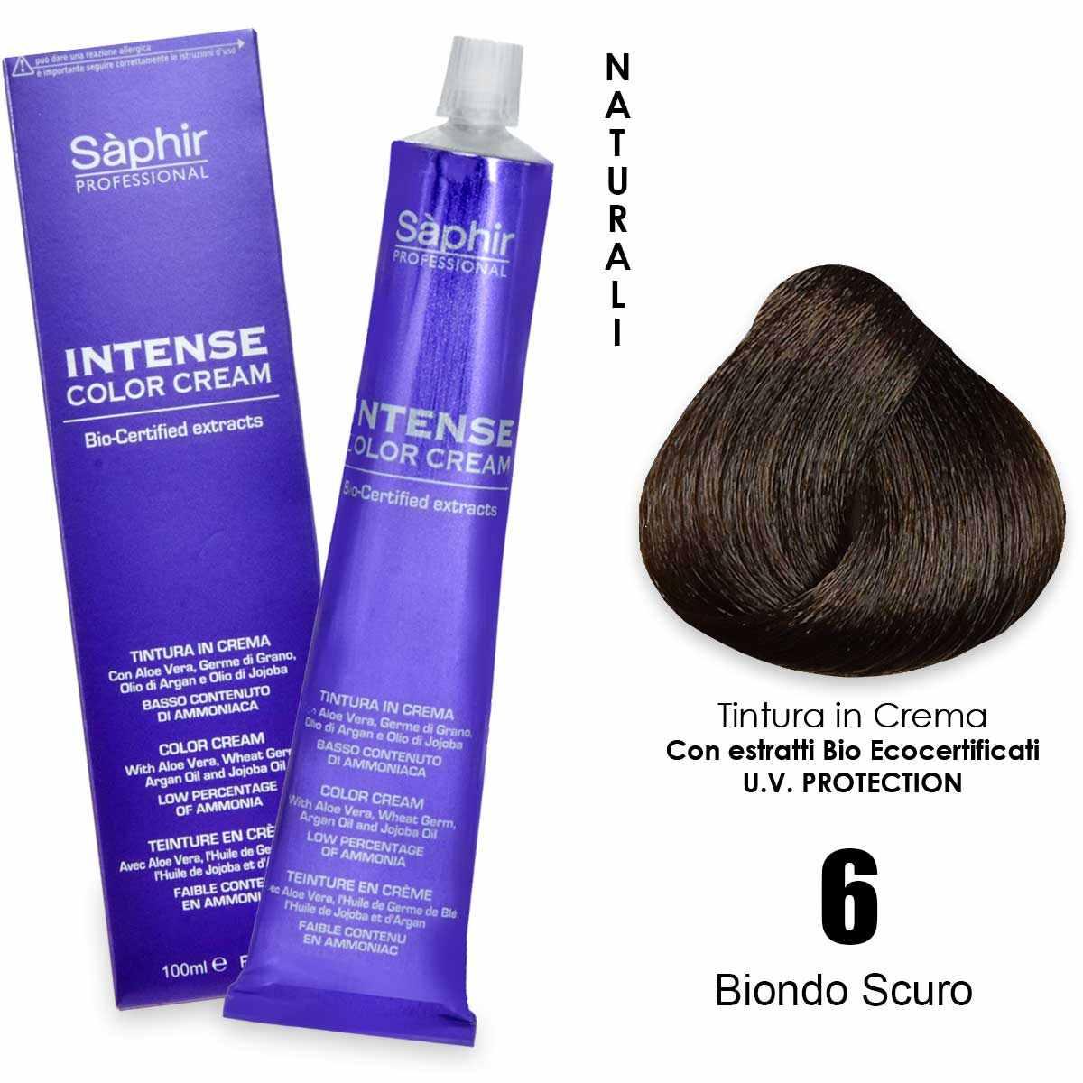Saphir  intense color cream - 6n biondo scuro