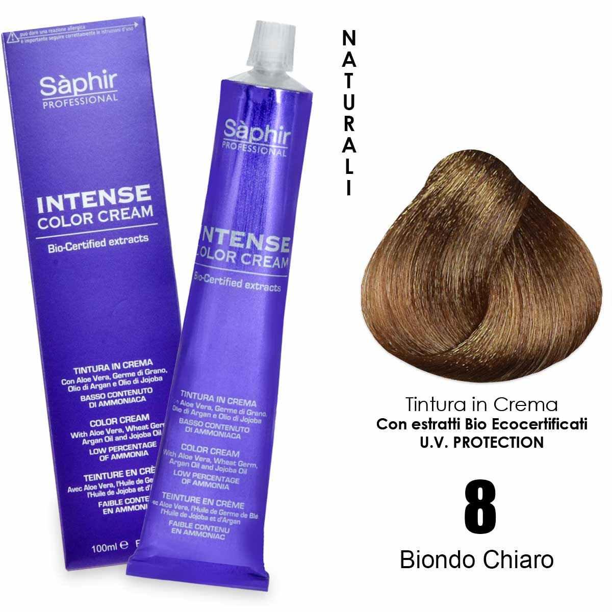 Saphir  intense color cream - 8n biondo chiaro