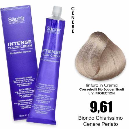 Saphir  intense color cream - 9.61  biondo chiarissimo cenre perlato