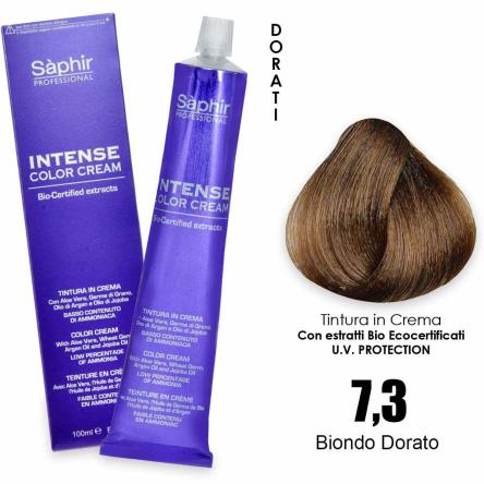 Saphir  intense color cream - 7.3 biondo dorato