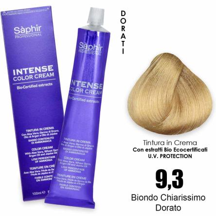 Saphir  intense color cream - 9.3 biondo chiarissimo dorato