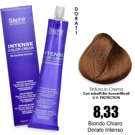 Saphir  intense color cream - 8.33 biondo chiaro dorato intenso
