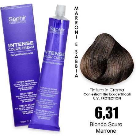 Saphir  intense color cream - 6.31 biondo scuro marrone