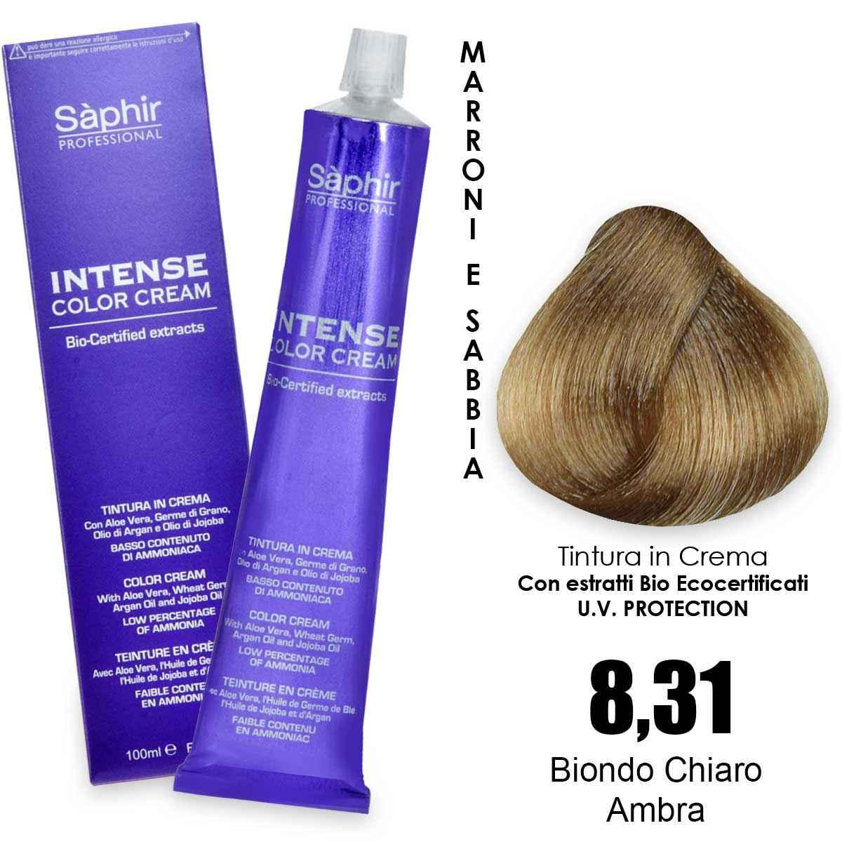 Saphir  intense color cream - 8.3.1   biondo chiaro ambra