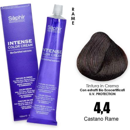 Saphir  intense color cream - 4.4 castano rame