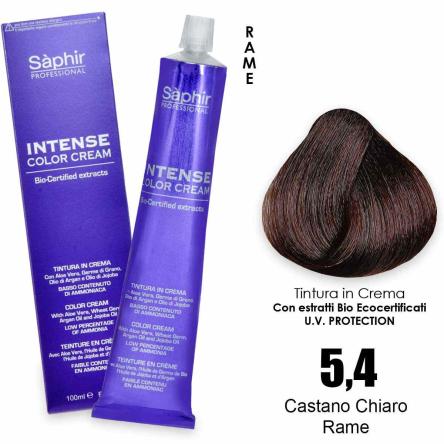Saphir  intense color cream - 5.4  castano chiaro rame