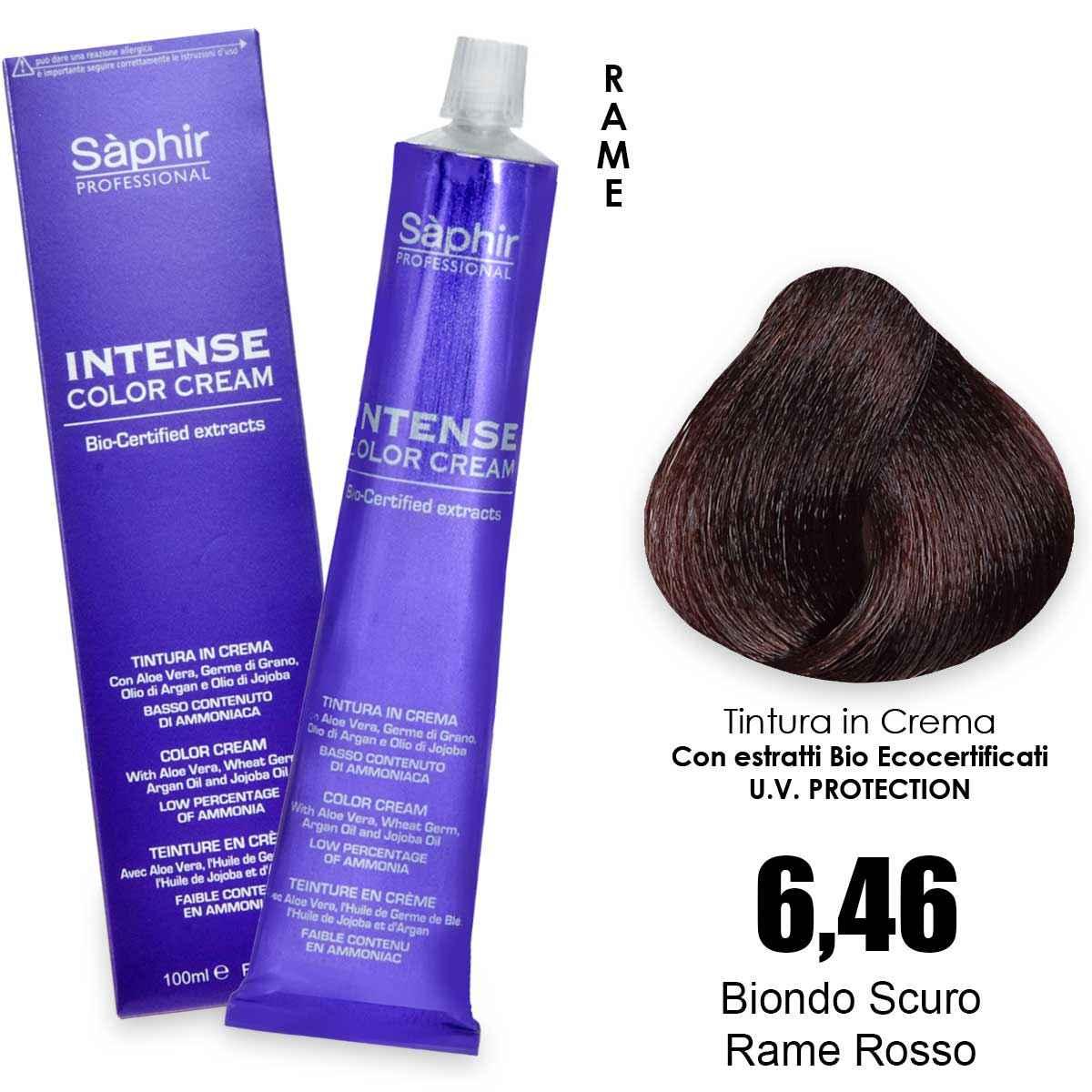 Saphir  intense color cream - 6.46 biondo scuro rame rosso
