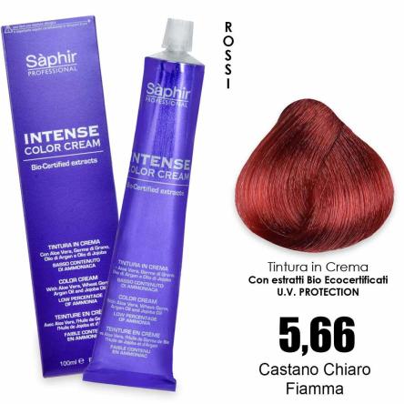 Saphir  intense color cream - 5.66  castano chiaro fiamma