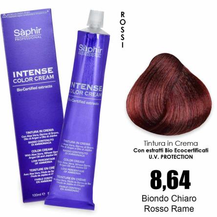 Saphir  intense color cream - 8.64 biondo chiaro rosso rame