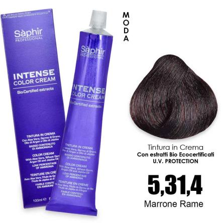 Saphir  intense color cream - 5.31.4 marrone rame
