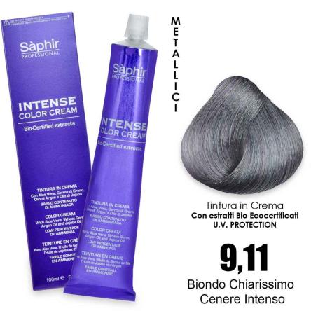 Saphir  intense color cream - 9.11 biondo chiarissimo cenere intenso