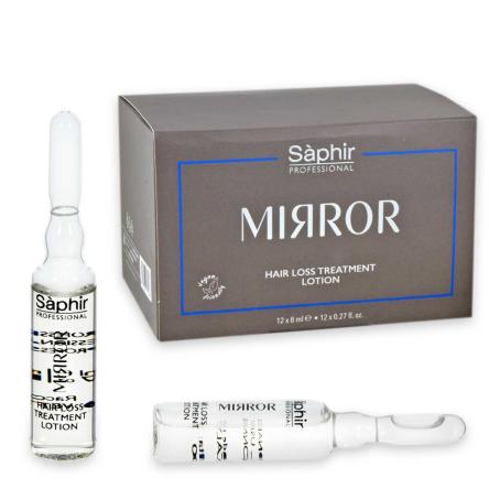 Saphir  mirror hair loss treatment loziione 12 fiale da 8 ml