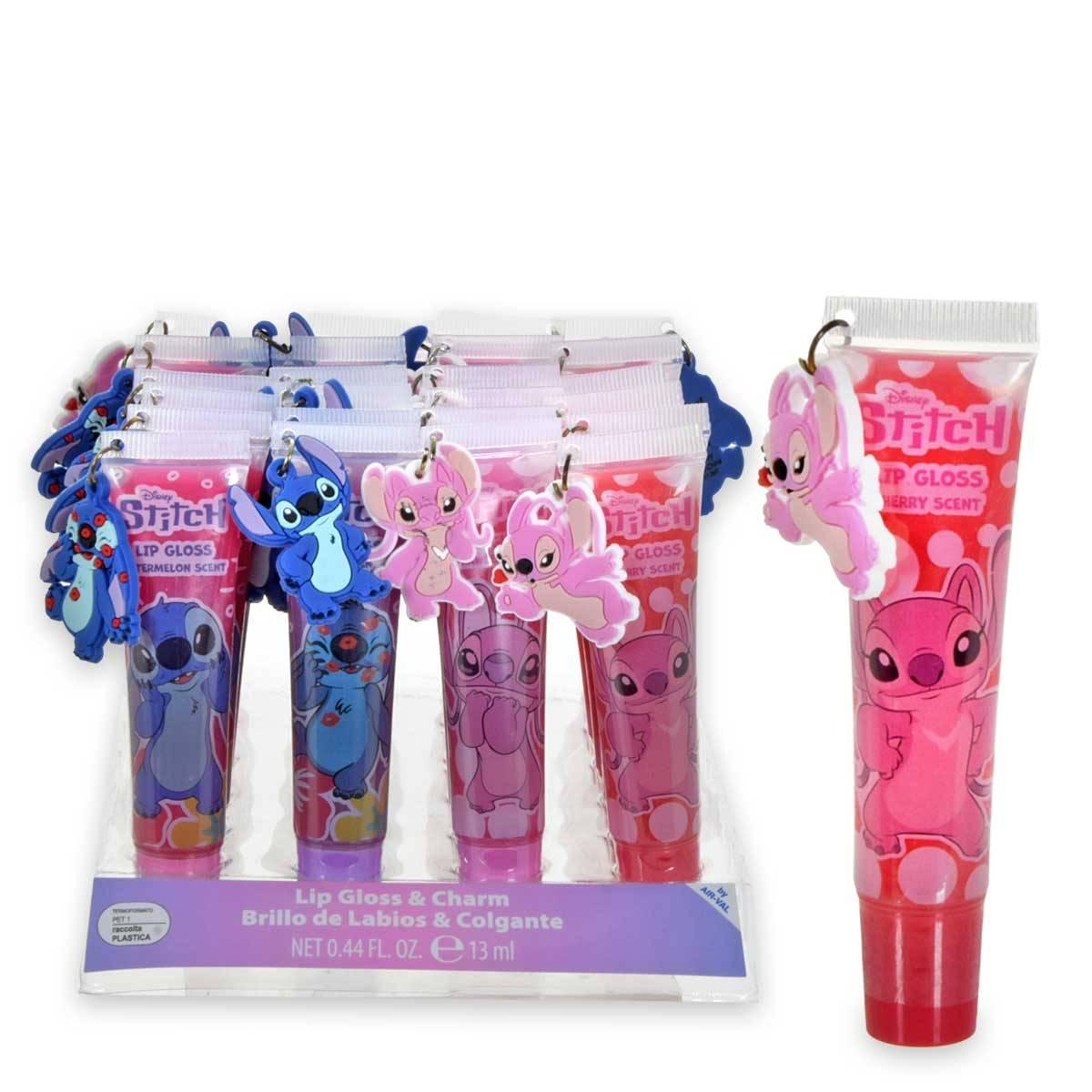 Assorted display stitch + angel lip gloss w/ charm 13 ml