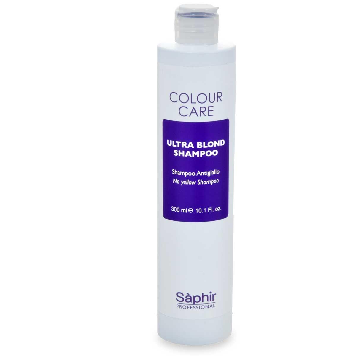Saphir colour care ultrablonde shampoo antigiallo ravvivante 300 ml