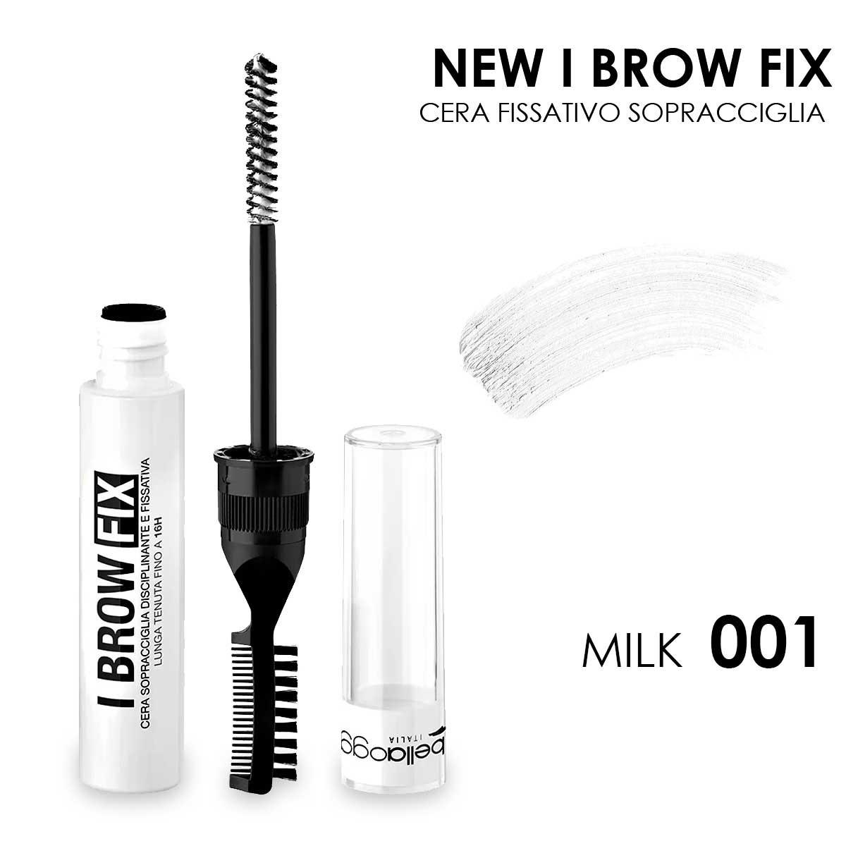 Bella oggi new i brow fix gel fissativo sopracciglia col. milk